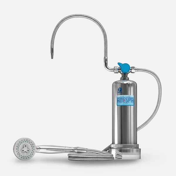 Anespa DX bath and shower water filtration system